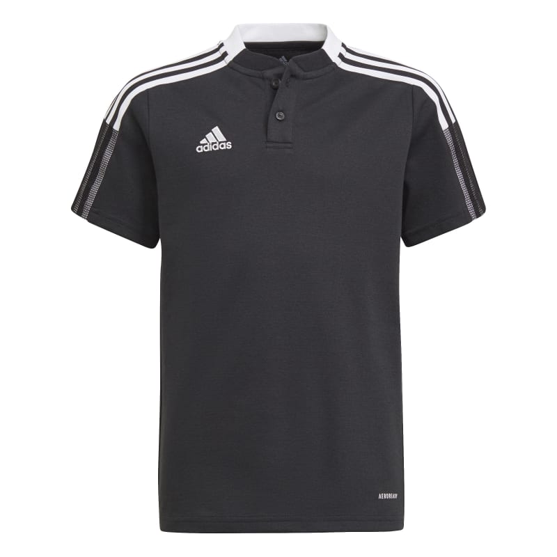 adidas Tiro 21 Poloshirt Kinder - schwarz