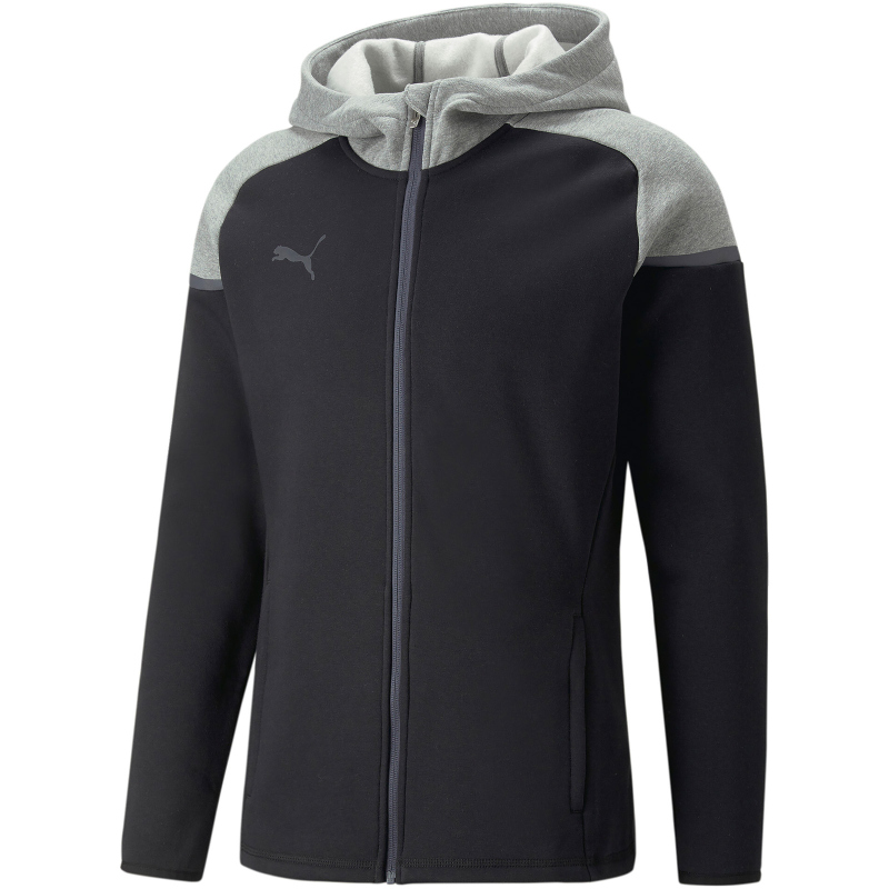 Puma teamCUP Full-Zip Hoodie Herren - schwarz/grau