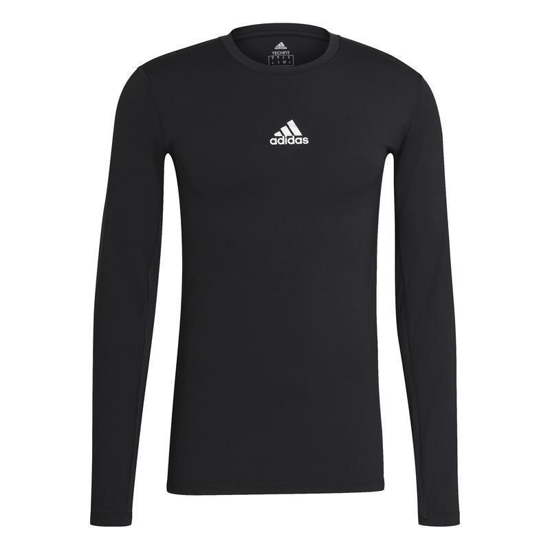 adidas Techfit Compression Langarm Shirt Herren - schwarz