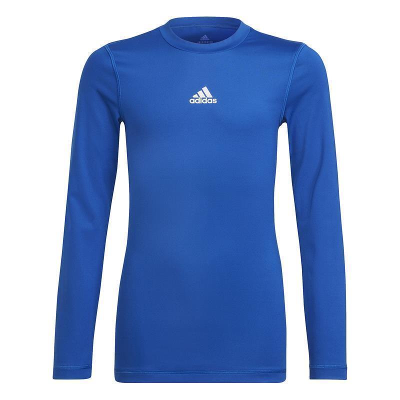 adidas Techfit Compression Langarm Shirt Kinder - blau