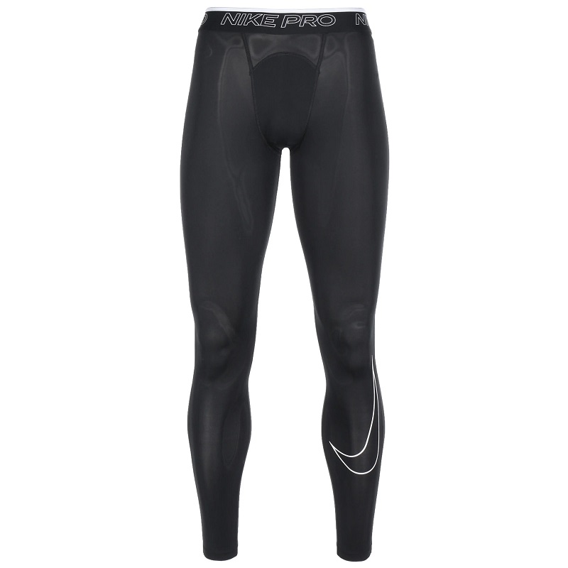 Nike Pro Leggings Herren - schwarz/weiß