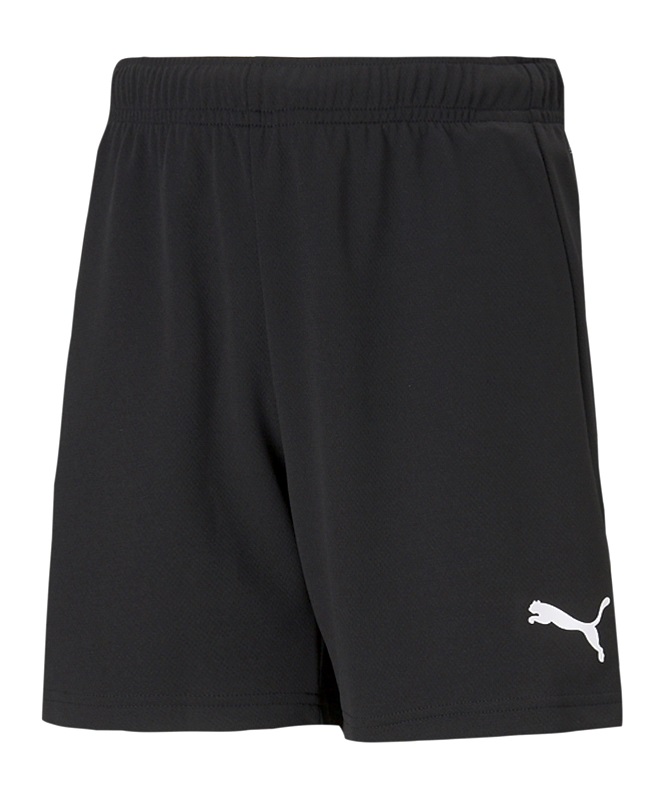 Puma teamRISE Shorts Kinder - schwarz/weiß