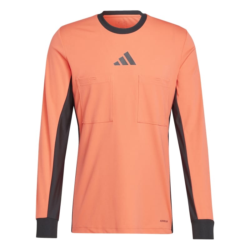 adidas Referee 24 Schiedsrichter Trikot Langarm Herren - orange/schwarz