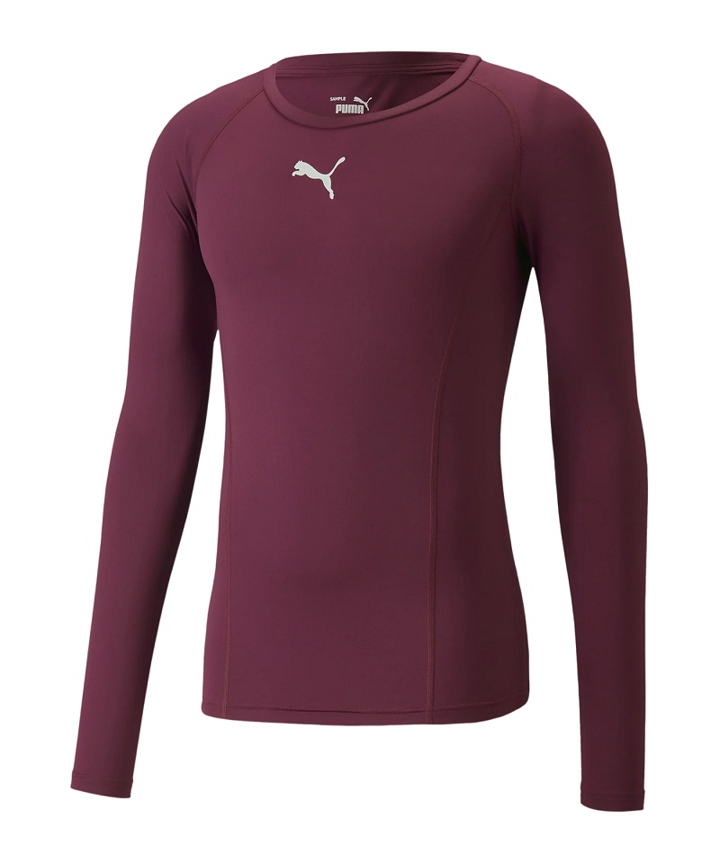 Puma Liga Baselayer Langarm Shirt Herren - dunkelrot